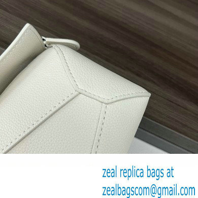 Loewe Mini Puzzle bag in soft grained calfskin white 2024