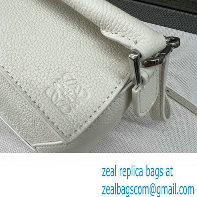 Loewe Mini Puzzle bag in soft grained calfskin white 2024