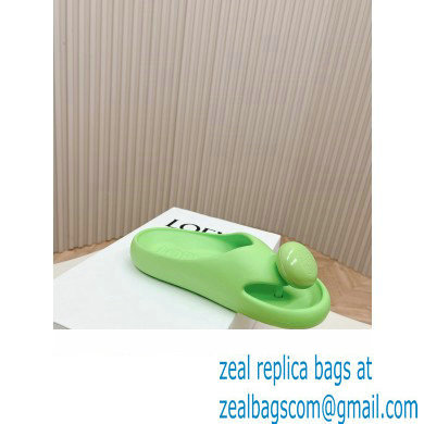 Loewe Paula's Ibiza Bubble rubber thong sandals green 2024