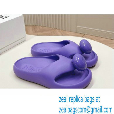 Loewe Paula's Ibiza Bubble rubber thong sandals purple 2024