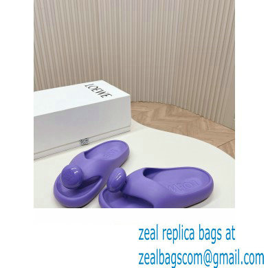 Loewe Paula's Ibiza Bubble rubber thong sandals purple 2024