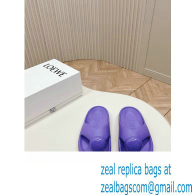 Loewe Paula's Ibiza Bubble rubber thong sandals purple 2024