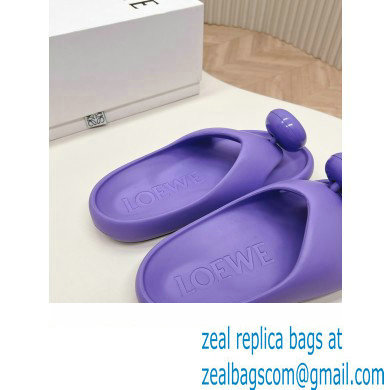 Loewe Paula's Ibiza Bubble rubber thong sandals purple 2024