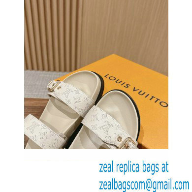 Louis Vuitton Bom Dia Flat Comfort Mule1ACKIR beige clair 2024