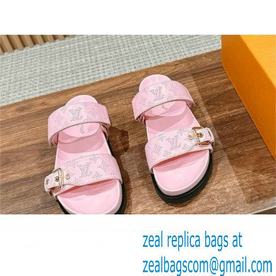 Louis Vuitton Bom Dia Flat Comfort Mule1ACKIR pink 2024
