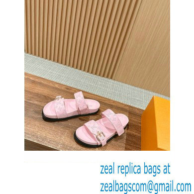 Louis Vuitton Bom Dia Flat Comfort Mule1ACKIR pink 2024