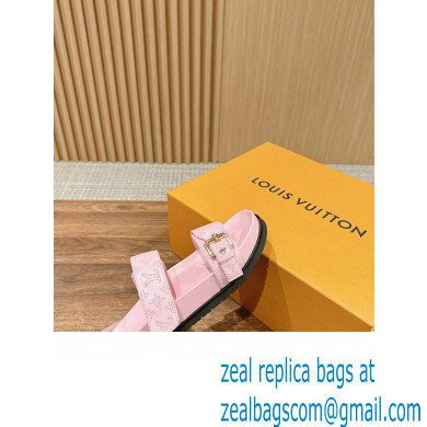 Louis Vuitton Bom Dia Flat Comfort Mule1ACKIR pink 2024