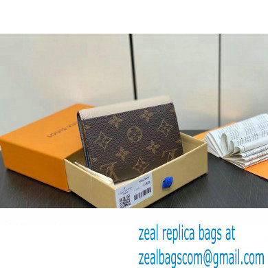 Louis Vuitton Calf leather and Monogram canvas Victorine On My Side Wallet M82398 Greige 2024