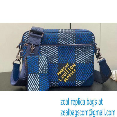 Louis Vuitton Canvas Trio Messenger Bag N40694 Blue 2024