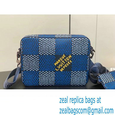 Louis Vuitton Canvas Trio Messenger Bag N40694 Blue 2024