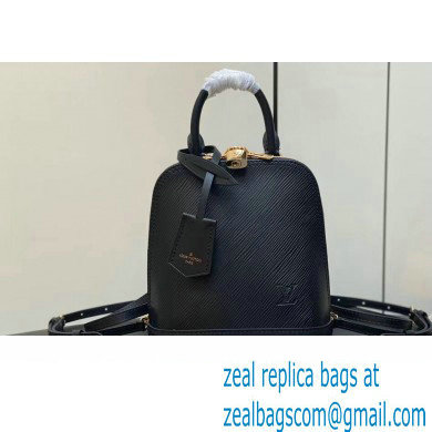 Louis Vuitton EPI Leather Alma backpack Bag M25103 Black 2024