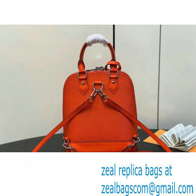 Louis Vuitton EPI Leather Alma backpack Bag M25104 Orange 2024