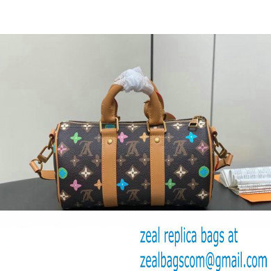 Louis Vuitton Monogram Craggy Canvas Keepall Bandouliere 25 Bag M24849 Chocolate 2024