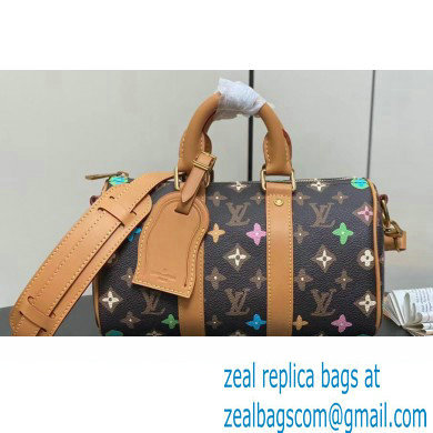 Louis Vuitton Monogram Craggy Canvas Keepall Bandouliere 25 Bag M24849 Chocolate 2024