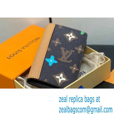 Louis Vuitton Monogram Craggy canvas Pocket Organizer Wallet M83337 Chocolate 2024