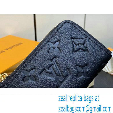 Louis Vuitton Monogram Empreinte Leather Noa Key Holder M83612 Black 2024