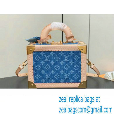 Louis Vuitton Petite Valise Denim Bleu Bag M24161 New LV Remix 2024