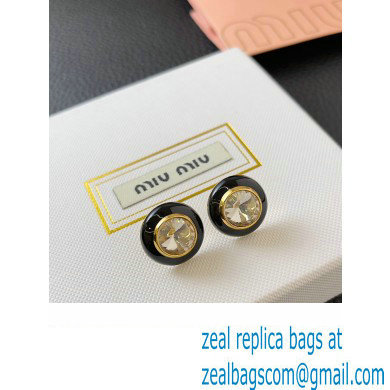 Miu Miu Plexiglas and metal earrings 2024