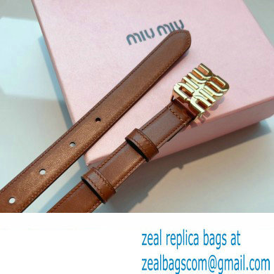 Miu Miu Width 2cm Leather Belt 5CC559 Brown