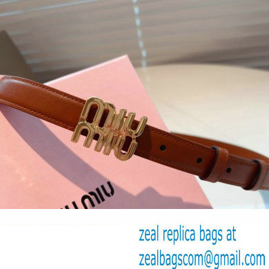 Miu Miu Width 2cm Leather Belt 5CC559 Brown