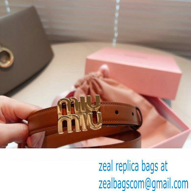 Miu Miu Width 2cm Leather Belt 5CC559 Brown