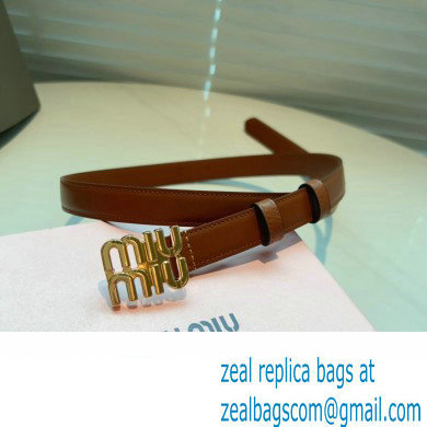 Miu Miu Width 2cm Leather Belt 5CC559 Brown