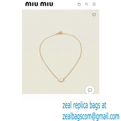 Miu Miu metal necklace 2024