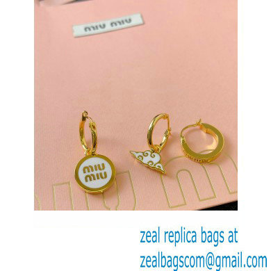 Miu Miu set of metal earrings 2024