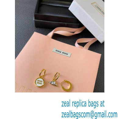 Miu Miu set of metal earrings 2024