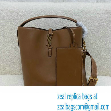 Saint Laurent le 37 large Bag in shiny leather brown(original quality)
