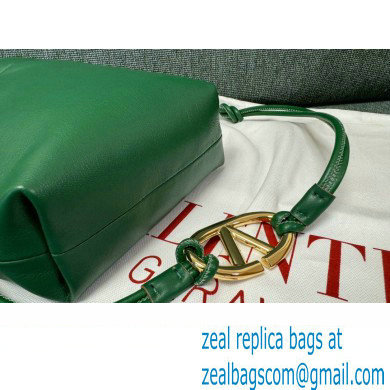 Valentino Vlogo Pouf Nappa Leather Mini Bucket Bag Green 2024