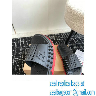 christian louboutin Take It Easy spiked slides black 2024