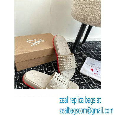 christian louboutin Take It Easy spiked slides off white 2024