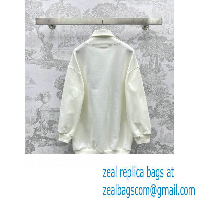 gucci Jersey sweatshirt with embroidery off white 2024