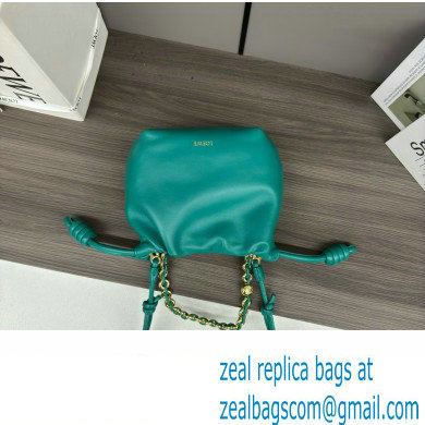 loewe Mini flamenco purse bag in mellow nappa lambskin Emerald Green 2024