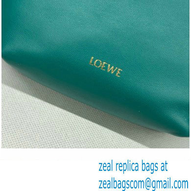 loewe Mini flamenco purse bag in mellow nappa lambskin Emerald Green 2024