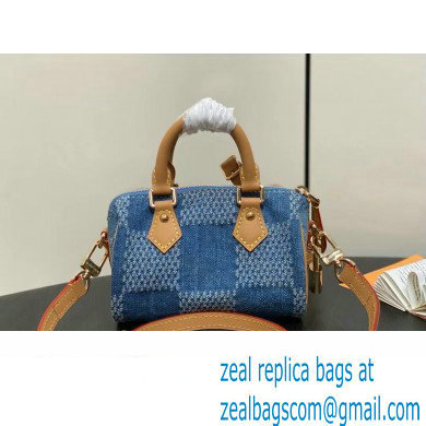 louis vuitton Damier Denim 3D Nano speedy bag 2024