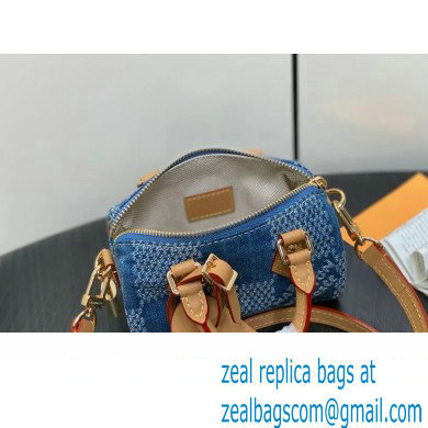 louis vuitton Damier Denim 3D Nano speedy bag 2024