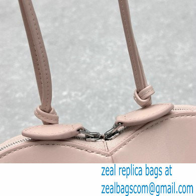 Alaia Le Coeur Heart Bag in calfskin light pink 2024