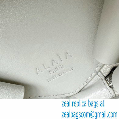 Alaia Le Coeur Heart Bag in calfskin white 2024