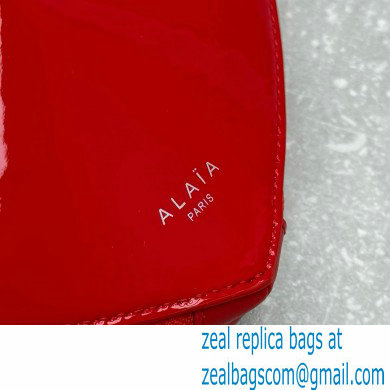 Alaia Le Coeur Heart Bag in patent leather red 2024