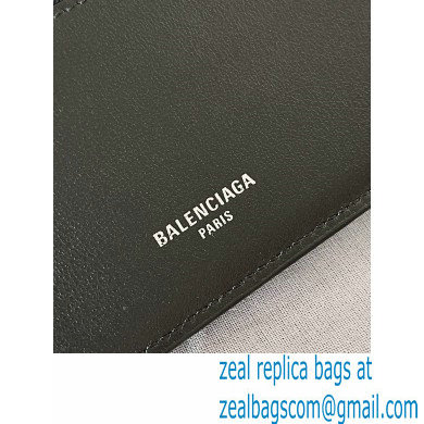 Balenciaga Men's Passport Long Wallet 2 Tickets in GREEN 2024