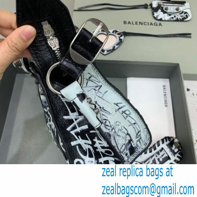 Balenciaga Neo Cagole XS Handbag in Graffiti Black 2024