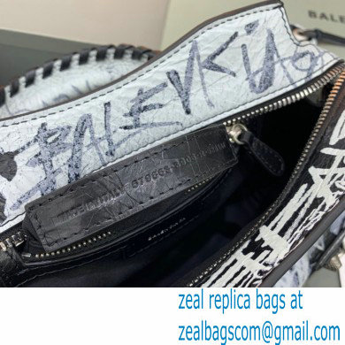 Balenciaga Neo Cagole XS Handbag in Graffiti Black 2024