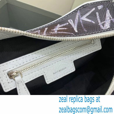 Balenciaga Neo Cagole XS Handbag in Graffiti White 2024