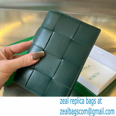 Bottega Veneta Cassette Passport Holder dark green 2024