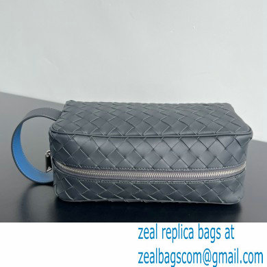 Bottega Veneta Intrecciato Travel Pouch gray 2024