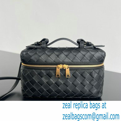 Bottega Veneta Intrecciato leather BANG BANG vanity case BLACK 2024