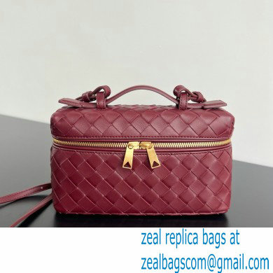 Bottega Veneta Intrecciato leather BANG BANG vanity case CHERRY 2024