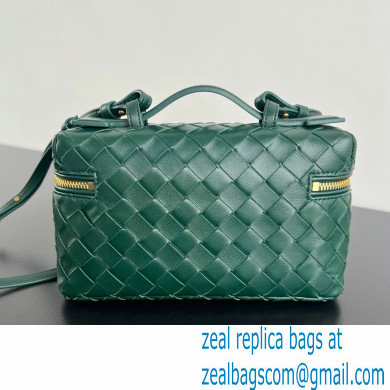 Bottega Veneta Intrecciato leather BANG BANG vanity case DARK GREEN 2024